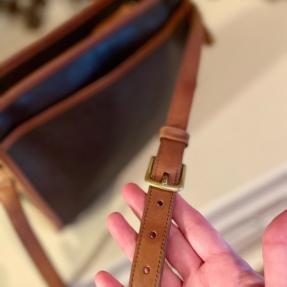 Coach Vintage Swagger Spectator Bag Purse Black Tabac Tan Piping Leather Classic - Picture 9 of 14